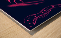 Eating vibrant light Wood print
