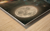 Crystallo Procidat Deceptionem or the Holographic Crystal Wood print