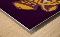 LSU Tiger Vintage Sailor Mike Wall Art  Wood print