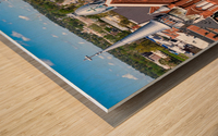Sacred Heart Cultural Center Aerial 0359 Wood print