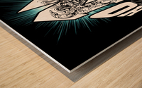 Honor Typography Graphic Design Wood print