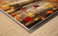 The Bench Wood print