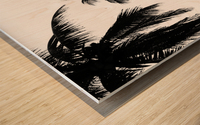 Ipanema B&W Wood print