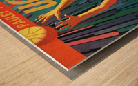 UCLA Bruins Basketball Program Cover Art Remix_College Basketball Art Poster Fine Art Print Wood print
