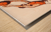vintage basketball Wood print