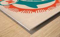 WIOD 610 AM Radio Miami Dolphins Poster Wood print