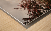 Chemin fleuri Wood print