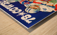 1978 Dallas Cowboys Art by Steve Harris Wood print