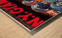 1963 New York Giants Football Art Print Wood print