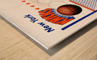 George Kalinsky Art Vintage New York Knicks Poster Reproduction Sports Art Wood print