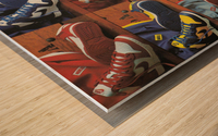 1987 Nike Dunk Shoe Ad Poster Wood print