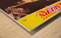 1968 LA Lakers Retro Basketball Poster  Wood print