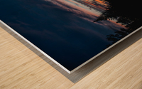 Couleurs sur le lac Wood print