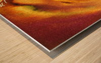 Gorgeous Dance Of Autumn Vortex Abstract Watercolor  Wood print