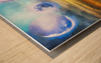 Blue Moons Wood print