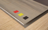 Horizon. Invitation to think.  Wood print