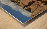 Acoma Pueblo with Foreground Wood print