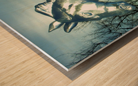 Ice Horse Wood print