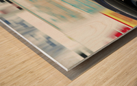 Fast Advertising Wood print