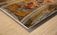 Ceiling fresco in the central arch Wood print