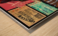 Notre Dame Football Ticket Stub Collage Wood print