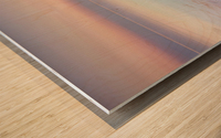 Dead sea shore at dusk, Israel Wood print