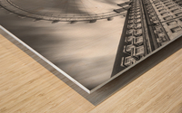 Millennium Wheel in city of London, UK Wood print