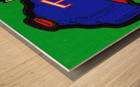 1981 Texas Rangers Decal Art Wood print
