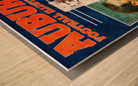 1981 Alabama vs. Auburn Program Cover Wood print