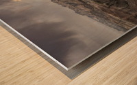 Badlands Sunset Wood print