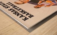 1982 Kansas State Basketball Poster Wood print