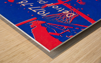1977 Detroit Pistons Basketball Poster Wood print