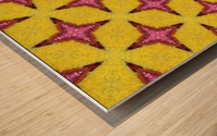 yellowpink Wood print