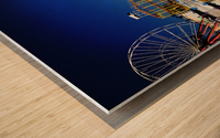 Ocean City Amusement Pier Reflections Wood print