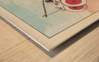 Charley fait de l Auto sur sa rapide Wood print