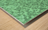 Green Glitter Pattern Wood print