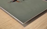 Pole vault Wood print
