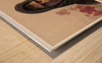 Stoning original Wood print