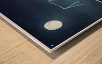 The moon is mine Wood print