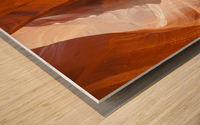 Beautiful Antelope Canyon Panoramic View Impression sur bois