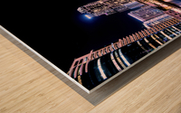 dubai marina by night  0200 Wood print