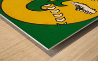 Vintage Oakland Athletics Art Wood print