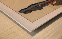 The length of the Missouri river Wood print