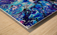  Acryl  wasser blau lila elektrisches blau Wood print