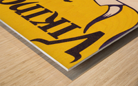 1979 Minnesota Vikings Retro Football Poster Wood print