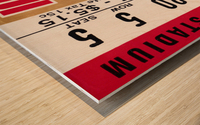 1968 Iowa State vs. Nebraska Football Ticket Stub Canvas Wood print