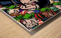 All Mr Monopoly Wood print