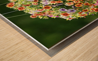 Flower Basket Wood print