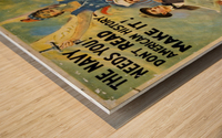 Navy needs you Wood print