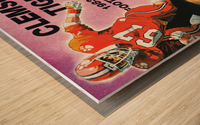 1983 Clemson Tigers Football Poster Wood print
